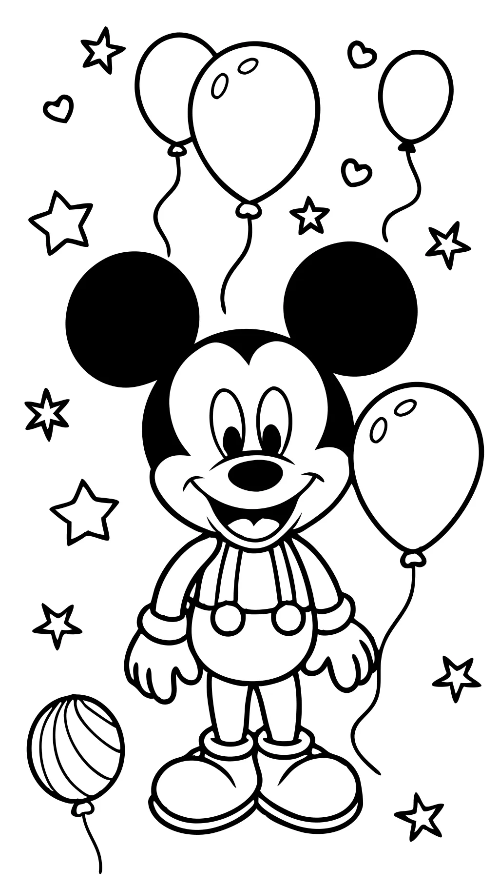 Páginas para colorear de Disney Mickey